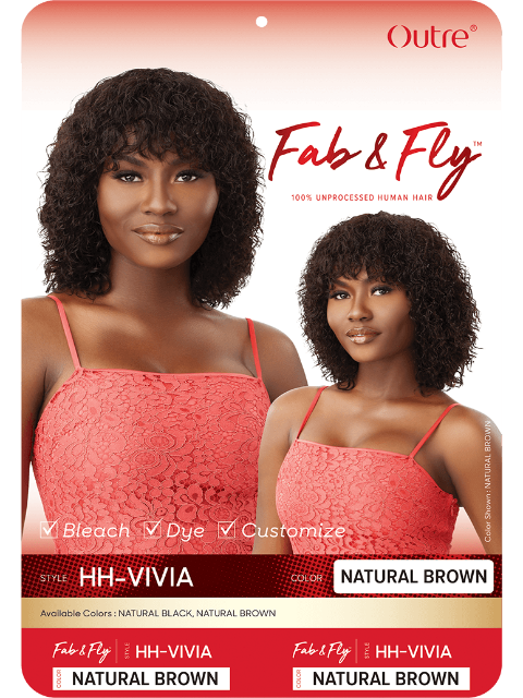 Outre Premium Fab & Fly Human Hair Wig - VIVIA