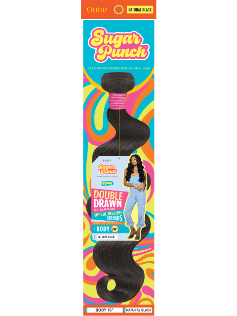 Outre SugarPunch 100% Unprocessed Remy Human Hair Weaves - BODY