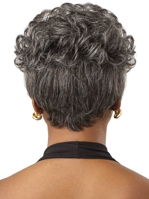 Outre Fab & Fly Gray Glamour 100% Human Hair Wig - HH-JOAN