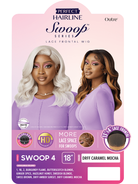 Outre Perfect Hairline Swoop Series HD Transparent Lace Front Wig - SWOOP4