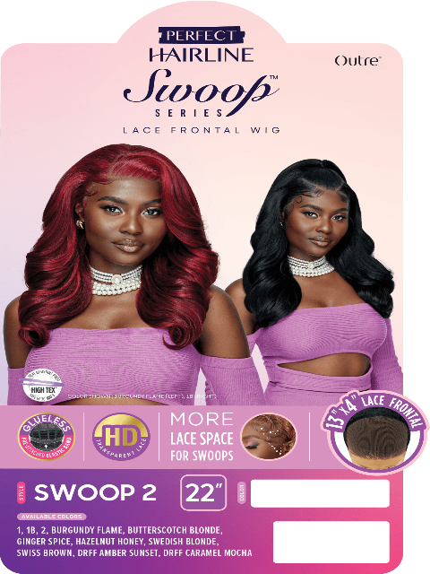 Outre Perfect Hairline Swoop Series HD Transparent Lace Front Wig - SWOOP2