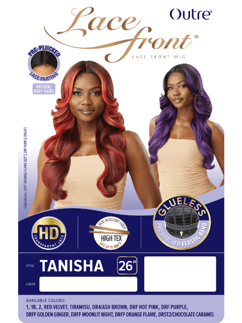 Outre HD Transparent Glueless Lace Front Wig - TANISHA