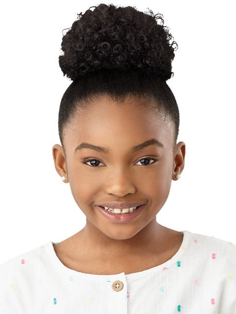 Outre Lil Looks Premium Synthetic Drawstring Ponytail -MINI COILY PUFF