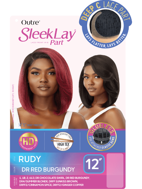 Outre SleekLay Part HD Transparent Deep C Lace Part Wig - RUDY