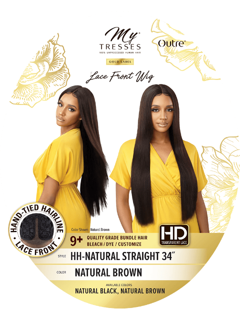 Outre Mytresses Gold Label 100% Unprocessed Human Hair Lace Front Wig - HH-NATURAL STRAIGHT *SALE