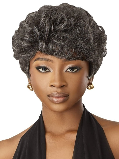 Outre Fab & Fly Gray Glamour 100% Human Hair Wig - HH-JOAN