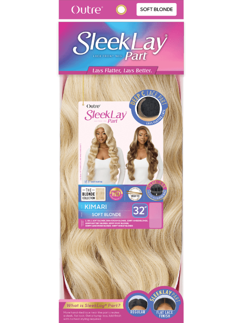 Outre SleekLay Part HD Transparent Deep C Lace Part Wig - KIMARI