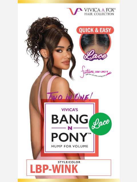 Vivica A Fox Bang & Pony Hair Pieces Lace Bang Pony- LBP-WINK