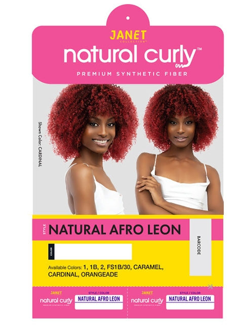 Janet Collection Natural Curly Premium Synthetic Wig - AFRO LEON *SALE
