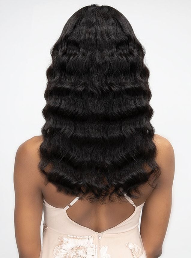 Janet Collection Luscious Remy Indian Human Hair HD Lace Wig - TEYANA *New (Damaged Box)