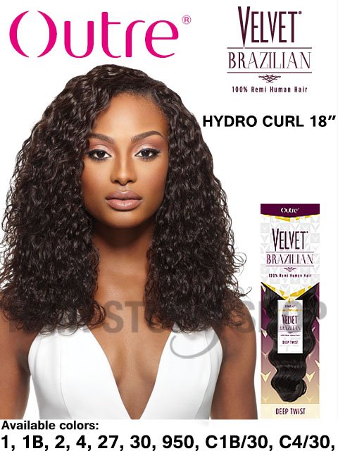 Outre Remi Human Hair Weave - VELVET BRAZILIAN HYDRO CURL 18