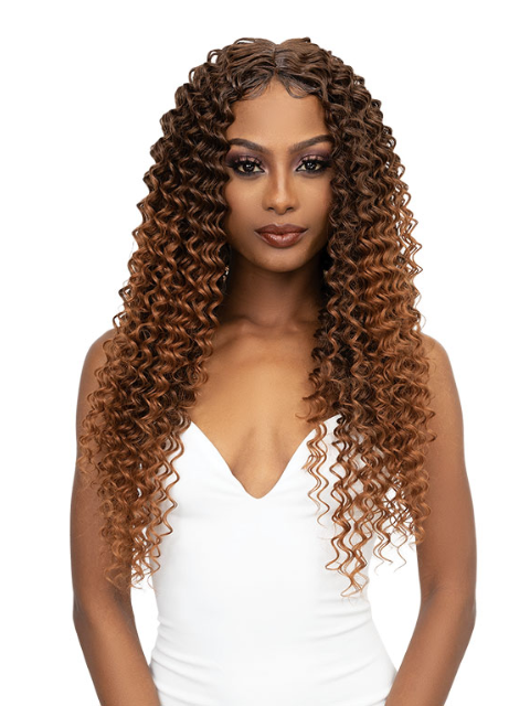 Janet Collection Remy Illusion DEEP WAVE 3pcs Bundle + 6x6 Closure  *FINAL SALE