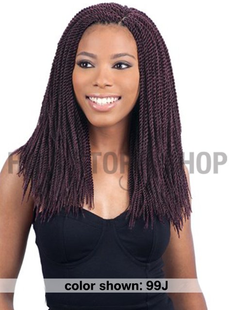 Model Model Glance MINI SENEGALESE TWIST Crochet Braid 12 GB094 (Sale)