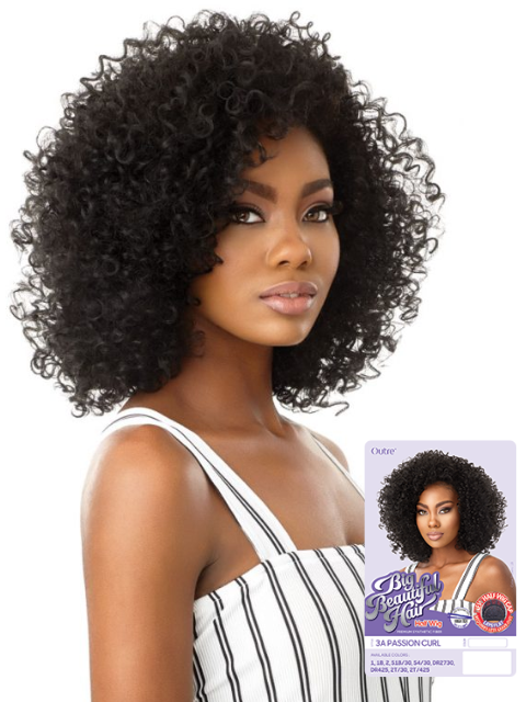 Outre Big Beautiful Hair Premium Synthetic Half Wig - 3A PASSION CURL