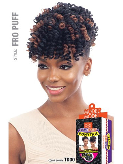 Afro Style Wig High Puff Hairstyle Bun Curl Short Curly Hair Ponytail  Drawstring  eBay