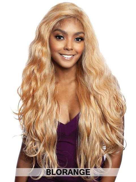 Mane Concept Brown Sugar Invisible Human Hair Blend Whole Lace Wig - OLEANDER (BSI406)