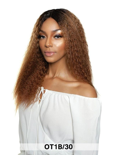 Mane Concept Trill Fresh Lay 100% Human Hair 5 Deep Part Lace Wig - SOFT CRIMP 20-22