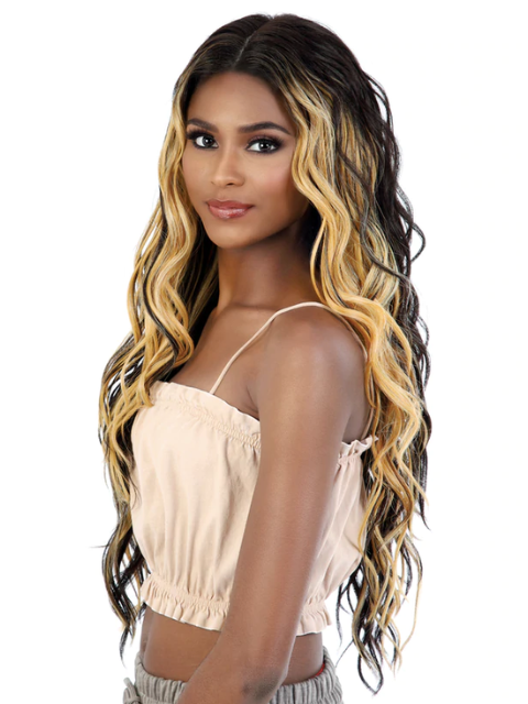 Motown Tress Premium Synthetic HD Invisible Deep Part Lace Wig - LDP-VIENNA
