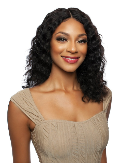 Mane Concept Trill 100% Unprocessed Human Hair HD Lace Front Wig - TR206 ROTATE PART DEEP WATER 18"
