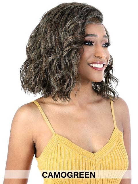 Motown Tress Premium Synthetic Spin Part HD Invisible Lace Front Wig - LDP.ATIYA