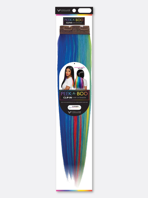 Vivica A Fox Peek-A-Boo Color Clip Weave 20"