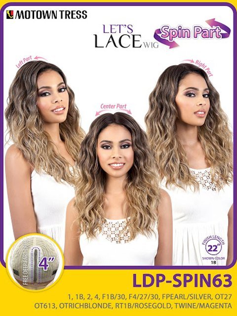 Motown Tress Let's 4 Free Deep Part Lace Front Wig - LDP.SPIN63