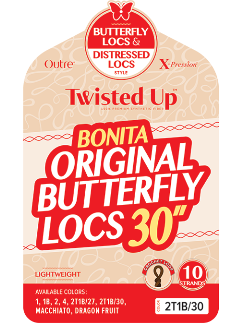 Outre X-Pression Twisted Up BONITA BUTTERFLY LOCS Crochet Braid 30