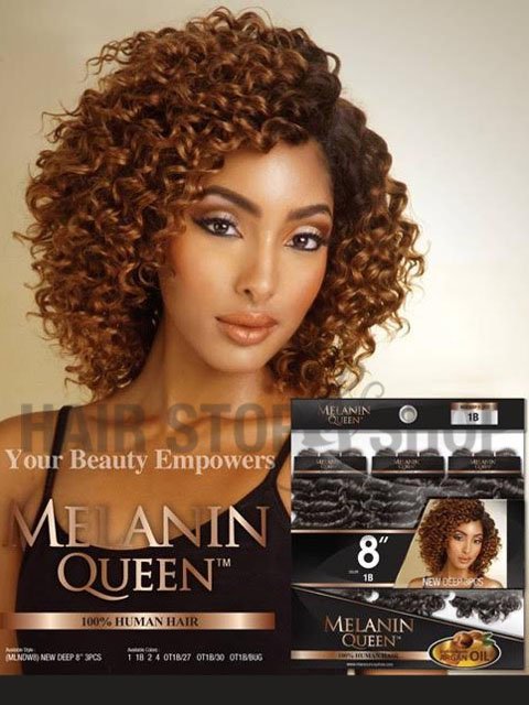 Mane Concept Human Hair Melanin Queen NEW DEEP Weave 3pc 8 Hair