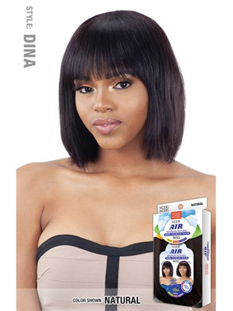 Model Model Nude Air Brazilian Human Hair Wet and Wavy Wig - DINA