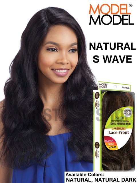 Model Model Nude Premium Human Hair L-Part Lace NATURAL S WAVE Wig