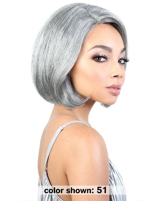 Motown Tress Human Hair Silver Gray Hair Collection Wig - SH.PAGE