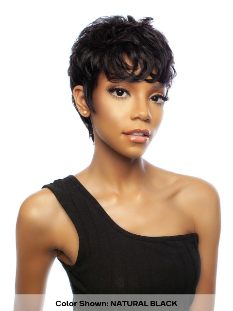 Mane Concept Trill 11A 100% Unprocessed Human Hair Full Wig - TRM116 WEDGE PIXIE