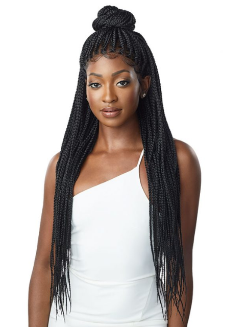 Outre Pre-Braided 13x4 Glueless HD Lace Frontal Wig - KNOTLESS SQUARE PART BRAIDS