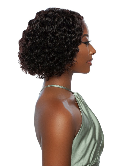 Mane Concept Trill 100% Unprocessed Human Hair HD Lace Front Wig - TR204 ROTATE PART WATER CURL 10"