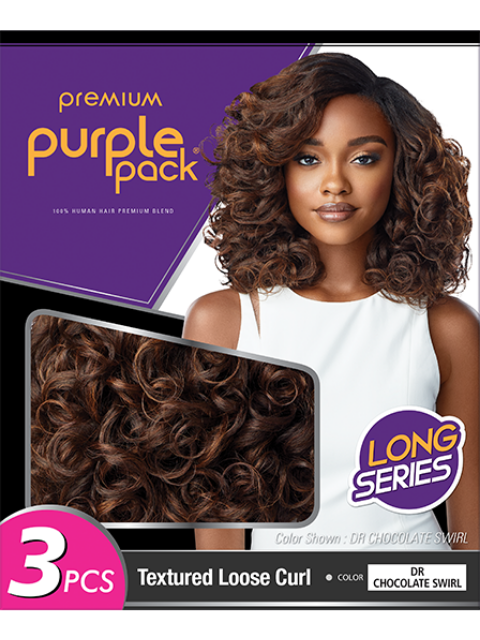 Outre Premium Purple Pack Long Series Weave - TEXTURED LOOSE CURL 3pcs