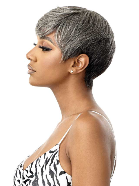 Outre Fab & Fly Gray Glamour 100% Human Hair Wig - ASHA