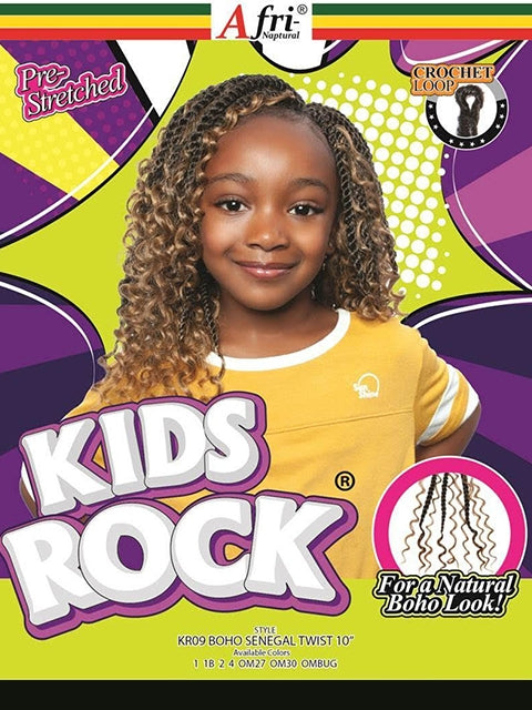 Mane Concept Afri Naptural Kids Rock BOHO SENEGAL TWIST Crochet Braid 10 KR09
