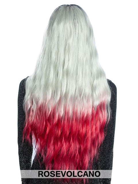 Mane Concept Human Hair Blend Brown Sugar Natural Hairline Lace Front Wig - HALEA