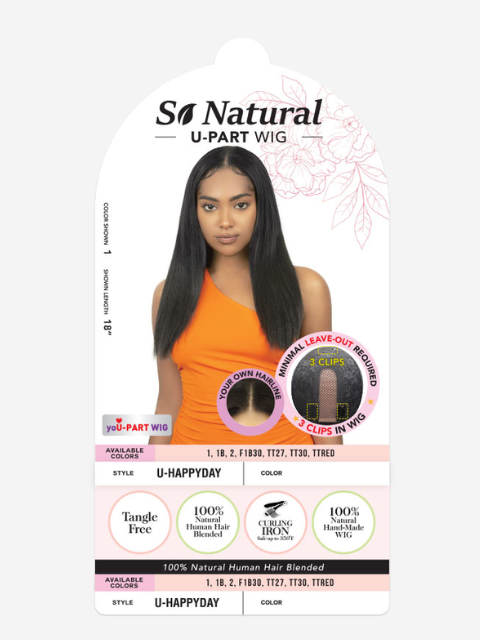 R&B Collection So Natural Blended Human Hair U Part Wig - U-HAPPYDAY  *FINAL SALE