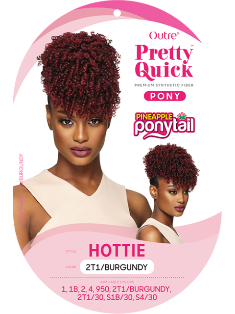 Outre Pretty Quick Pineapple Ponytail - HOTTIE