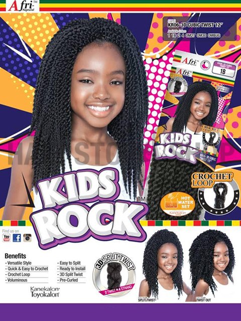 Mane Concept Afri Naptural Kids Rock 3D CUBIC Twist Braid KR06