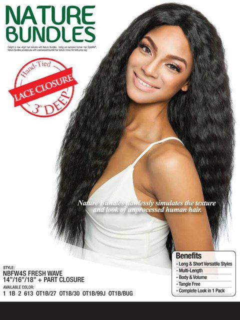 Mane Concept Nature Bundles FRESH WAVE Weave 4pc NBFW4S