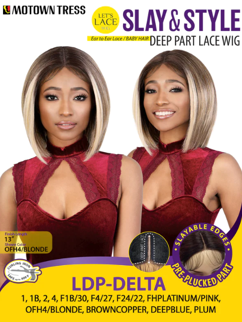 Motown Tress Premium Synthetic HD Lace Front Wig - LDP-DELTA
