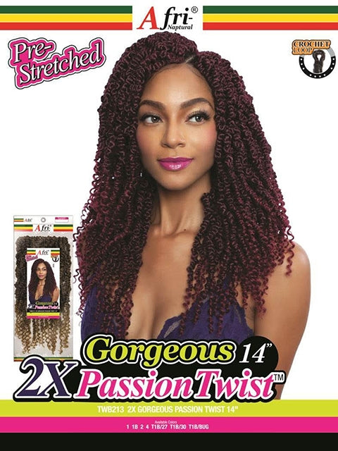 Mane Concept Afri Naptural 2X GORGEOUS PASSION TWIST Braid 14 TWB213