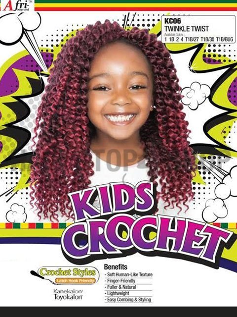 Mane Concept Afri Naptural Kids TWINKLE TWIST Crochet  Braid KC06