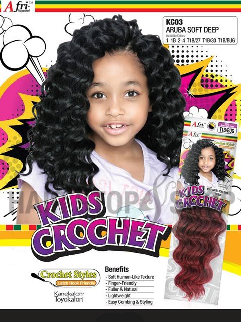 Mane Concept Afri Naptural Kids ARUBA SOFT DEEP Crochet Braid KC03