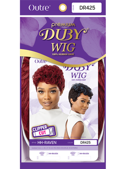 Outre Premium Duby Clipper Cut Human Hair Wig - RAVEN