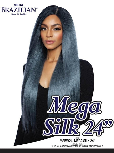 Mane Concept Human Hair Blend Mega Brazilian MEGA SILK Weave 24