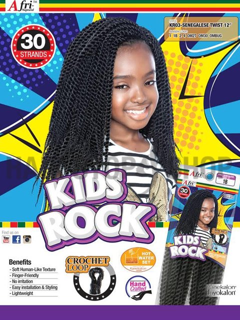 Mane Concept Afri Naptural Kids Rock SENEGALESE Twist Braid 12 KR03