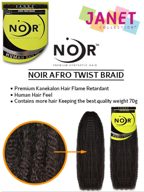 Janet Collection Synthetic Noir Afro Twist Braid AMBC